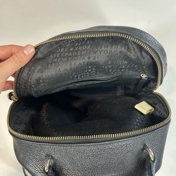Kate Spade New York Jackson Leather Backpack Size Medium Black - Picture 6 of 11